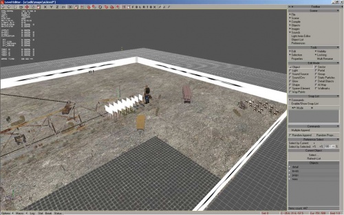 Level Editor с загруженным уровнем