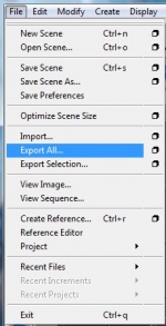 Рисунок 12. File -> Export All....